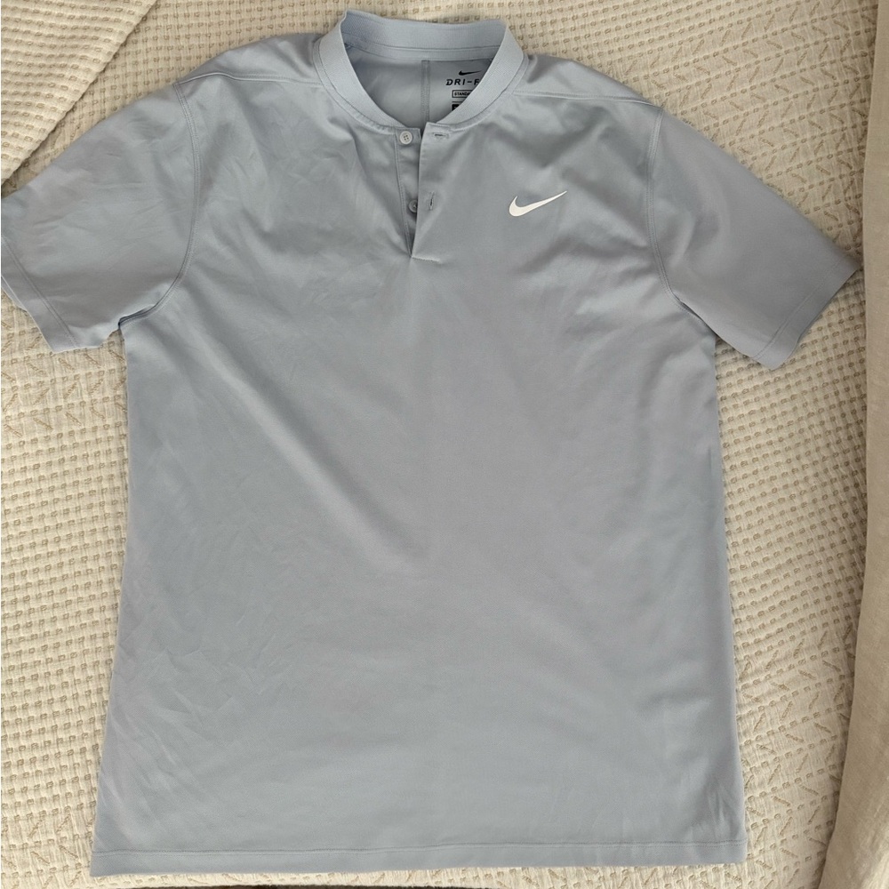 Nike Men's Light Gray Polo Shirt